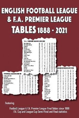 English Football League & F.A. Premier League Tables 1888-2021