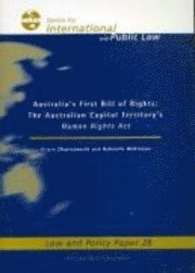 Hilary Charlesworth, Gabrielle McKinnon - Australia's First Bill of Rights, Häftad