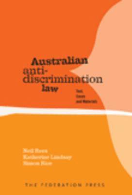 bokomslag Australian Anti-Discrimination Law