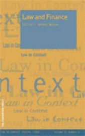 Gordon Walker - Law and Finance, Häftad