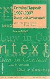 Chris Corns, Gregor Urbas - Criminal Appeals 1907-2007, Häftad