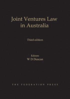 Joint Ventures Law in Australia 1