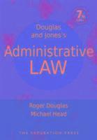 bokomslag Douglas and Jones's Administrative Law