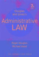 Roger Douglas, Michael Head, Yee-Fui Ng - Douglas and Jones's Administrative Law, Häftad