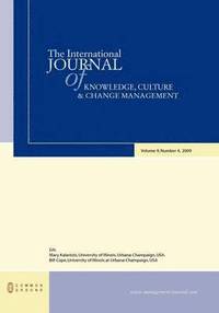 bokomslag The International Journal of Knowledge, Culture and Change Management