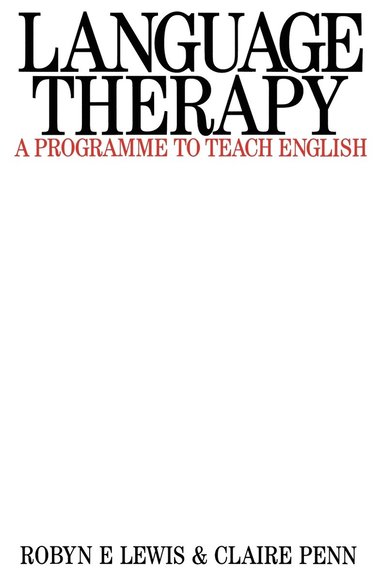 bokomslag Language Therapy