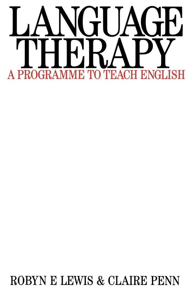 Language Therapy 1