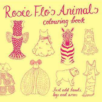 Rosie Flo's Animals Colouring Book - yellow 1