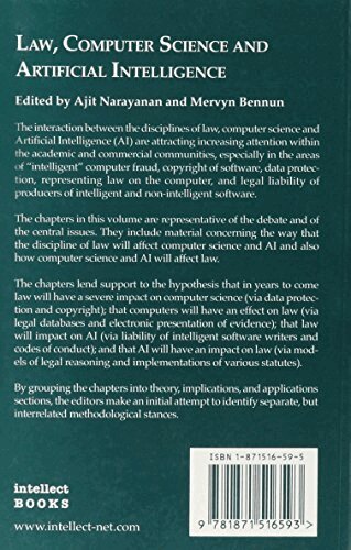 Mervyn Bennun, Ajit Narayanan - Law, Computer Science, and Artificial Intelligence, Häftad