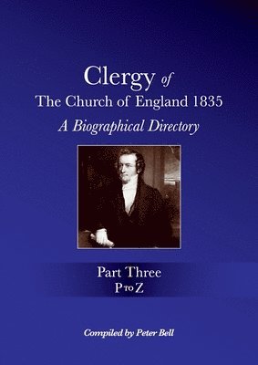 Clergy of the Church of England 1835 - Part Three