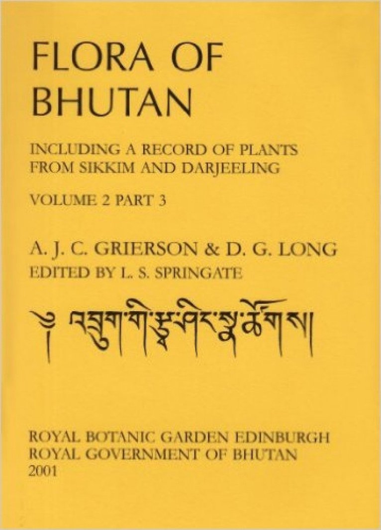 A.J.C. Grierson, D.G. Long, A. J. C. Grierson, D. G. Long - Flora of Bhutan, Häftad