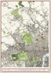 bokomslag London Street Map 1863 - North West