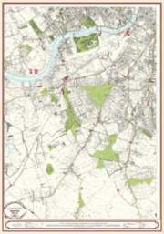 bokomslag London Street Map 1863 - South West