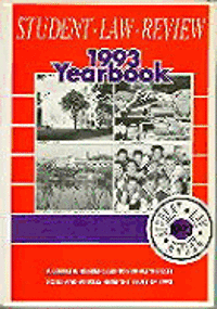 bokomslag Student Law Review Yearbook