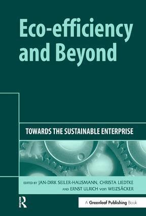 Jan-Dirk Seiler-Hausmann, Christa Liedtke, Ernst Ulrich von Weizsäcker - Eco-efficiency and Beyond, Inbunden
