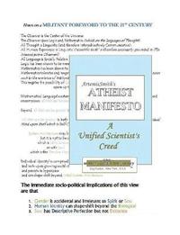 bokomslag ArtemisSmith's ATHEIST MANIFESTO a Unified Scientist's Creed