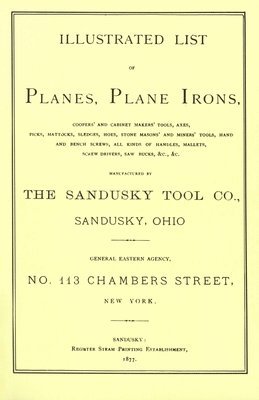 bokomslag Sandusky Tool Co. 1877 Catalog