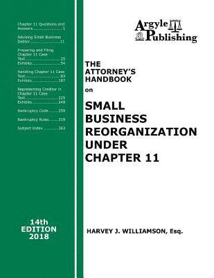 bokomslag The Attorney's Handbook on Small Business Reorganization Under Chapter 11