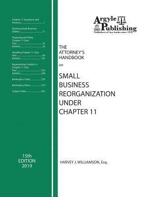 bokomslag The Attorney's Handbook on Small Business Reorganization Under Chapter 11
