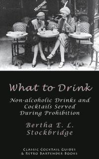 Bertha E. L. Stockbridge - What to Drink: Non-Alcoholic Drinks and Cocktails Served During Prohibition, Häftad