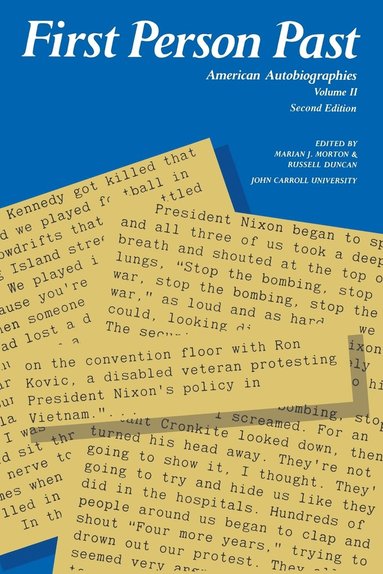 Morton, Duncan, Marian Morton, Russell Duncan - First Person Past: American Autobiographies, Volume 2, Häftad