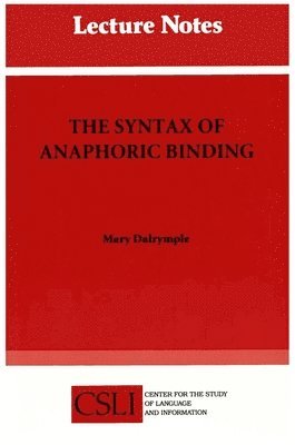 bokomslag The Syntax of Anaphoric Binding