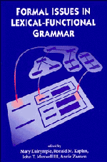 bokomslag Formal Issues in Lexical-Functional Grammar