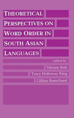 bokomslag Theoretical Perspectives on Word Order in South Asian Languages