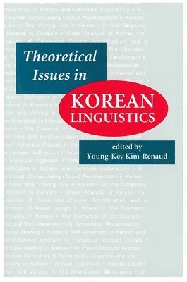 bokomslag Theoretical Issues in Korean Linguistics