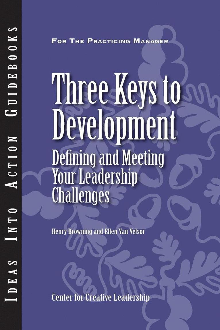 Three Keys to Development 1
