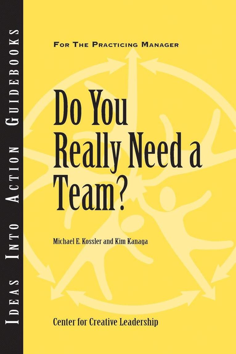 Michael E. Kossler, Kim Kanaga - Do You Really Need a Team?, Häftad