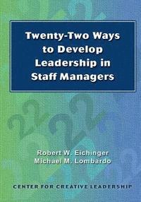 bokomslag Twenty-Two Ways to Develop Leadership in Staff Managers