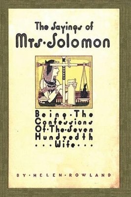 bokomslag Sayings of Mrs. Solomon