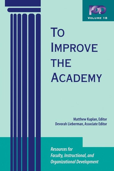Kaplan, Lieberman, Matthew Kaplan - To Improve the Academy, Häftad