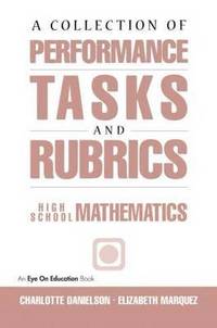 bokomslag A Collection of Performance Tasks & Rubrics: High School Mathematics