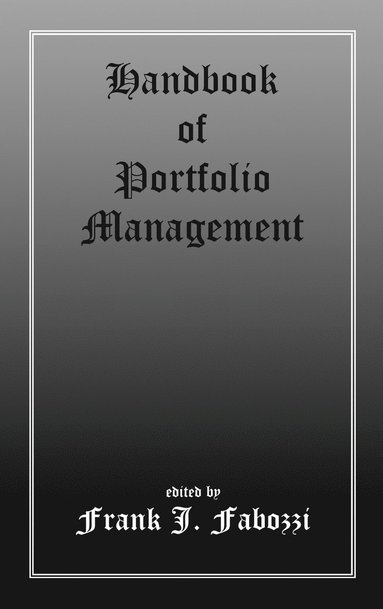 bokomslag Handbook of Portfolio Management