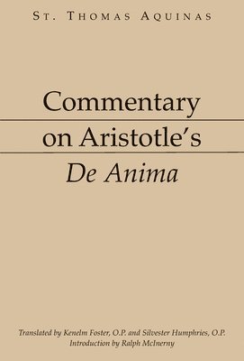 Commentary on Aristotle`s De Anima 1
