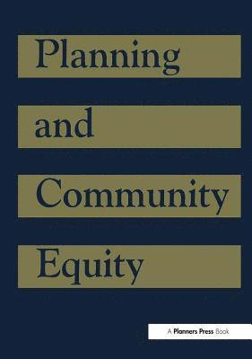 Planning and Community Equity 1