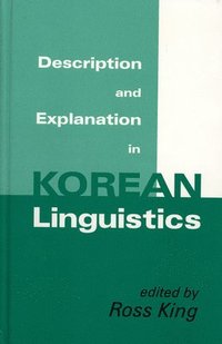 bokomslag Description and Explanation in Korean Linguistics