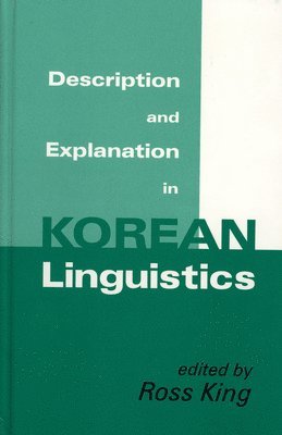 Description and Explanation in Korean Linguistics 1