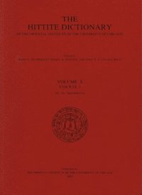 bokomslag Hittite Dictionary of the Oriental Institute of the University of Chicago Volume S, fascicle 1 (sa- to saptamenzu)