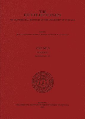 bokomslag Hittite Dictionary of the Oriental Institute of the University of Chicago. Volume S fascicle 2