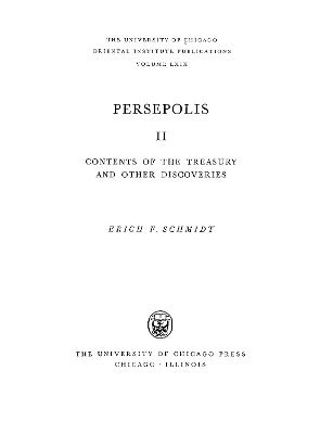 E. F. Schmidt - Persepolis II, Inbunden