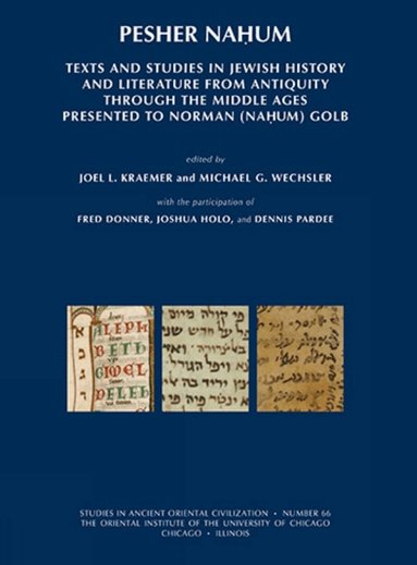 Joel L. Kraemer, M. G. Wechsler - Pesher Nahum, Häftad