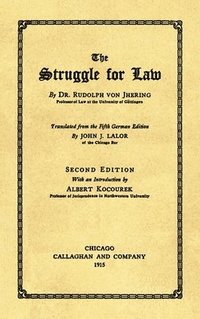 bokomslag Struggle for Law [1915]