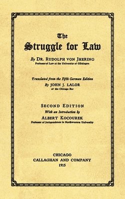 bokomslag Struggle for Law [1915]