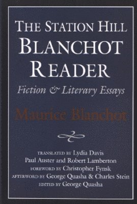 bokomslag Station Hill Blanchot Reader