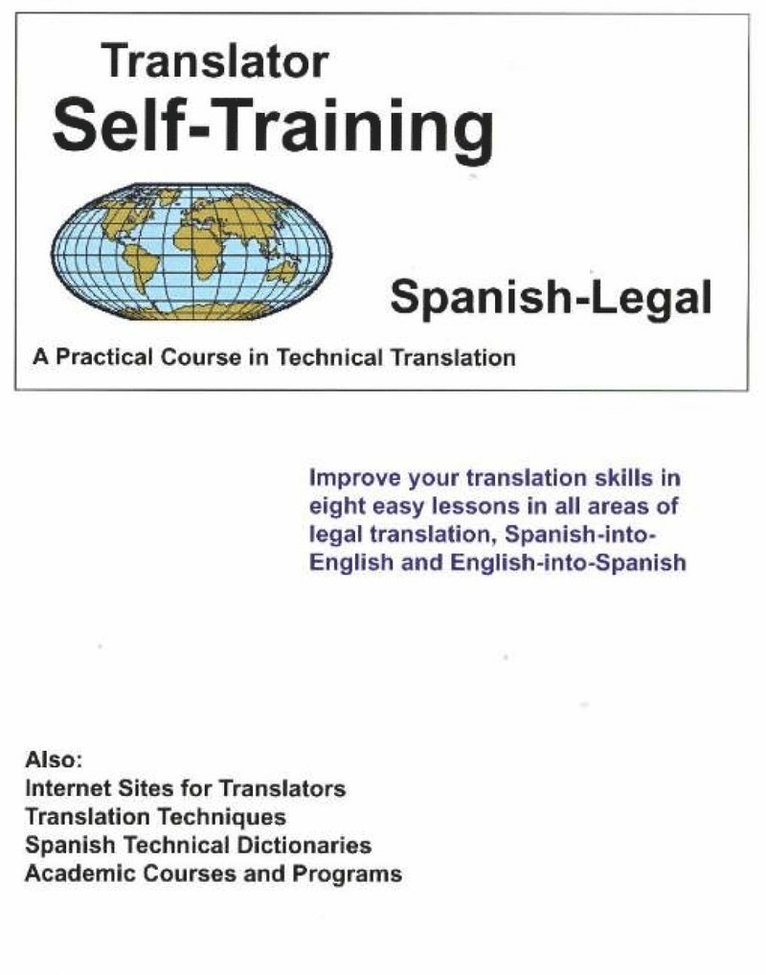 Morry Sofer - Translator Self Training Spanish-Legal, Häftad