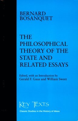 bokomslag Philosophical Theory Of The State Related Essays