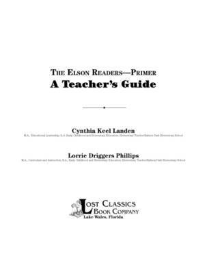 Cynthia Keel Landen, Lorrie Driggers Phillips - Elson Readers: Primer, A Teacher's Guide, Häftad